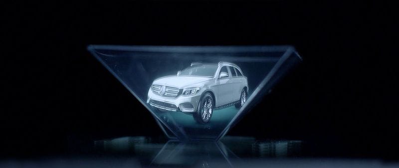 Mercedes hologram Mercedes hologram